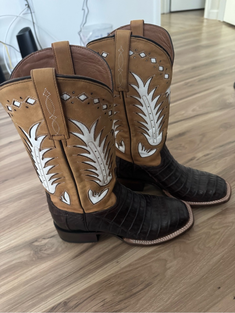 Lucchese Cowboy Boots with caiman and goat - Picture 2 of 5